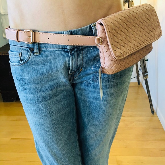 Lulu Dharma Handbags - ⭐️ Lulu Dharma ⭐️ Pink Vegan Leather Hip Pack